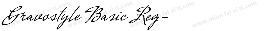 Gravostyle Basic Reg字体转换